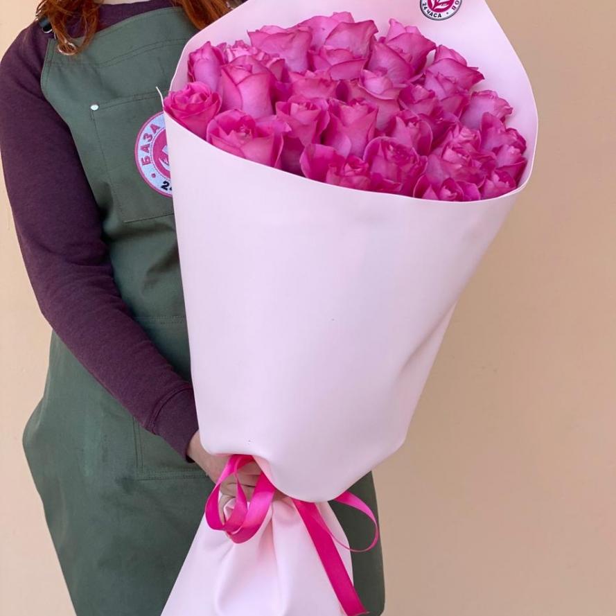 Букеты из розовых роз 70 см (Эквадор) articul  3432i