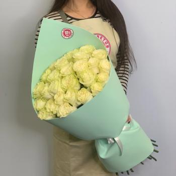 Букет из белых роз 21 шт 40 см (Эквадор) (артикул букета   2184i)